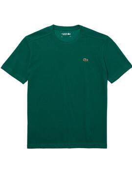 T-Shirt Lacoste Sport Basic Verde per Uomo