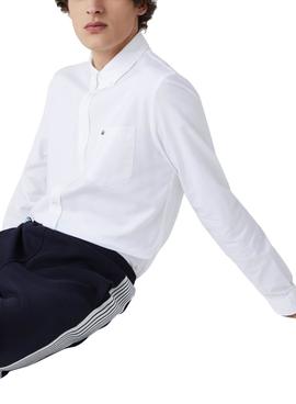 Camicia Lacoste Oxford Bianco per Uomo