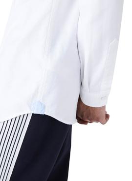 Camicia Lacoste Oxford Bianco per Uomo