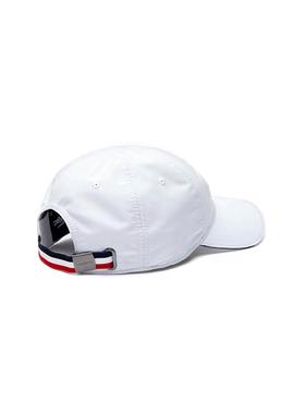 Cappello Lacoste Logo oversize Bianco per Uomo