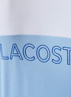 Polo Lacoste Sport Piqué Block Blu per Uomo