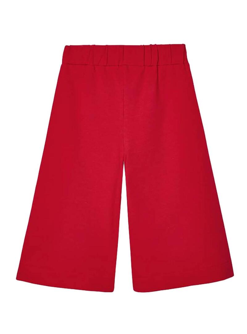 Pantaloni Mayoral Culotte Rosso Poppy per Bambina