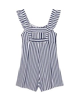 Jumpsuit Mayoral Strisce Knitted Blu per Bambina
