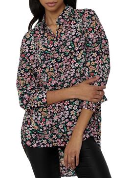 Camicia Only Tamara sciolto L / S Nero per Donna