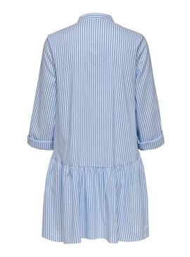 Vestito Only Ditte Life Stripe Blu per Donna