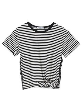 T-Shirt Mayoral Nodo Nero per Bambina