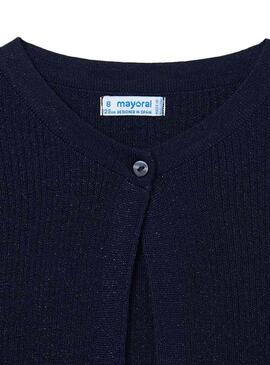 Giacca Mayoral Rebeca Tricot Blu Navy Bambina