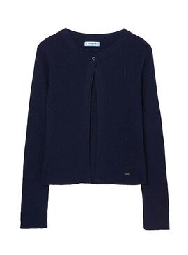 Giacca Mayoral Rebeca Tricot Blu Navy Bambina