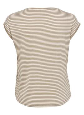 T-Shirt Only Wilma Beige per Donna