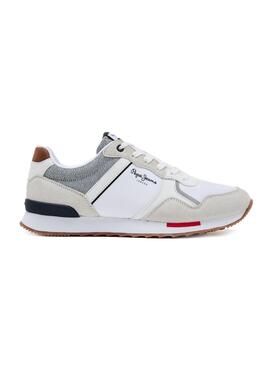 Sneaker Pepe Jeans Cross 4 Bianco per Uomo