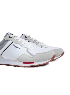 Sneaker Pepe Jeans Cross 4 Bianco per Uomo