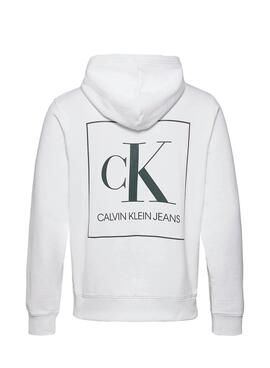 Felpa Calvin Klein Iridescent Bianco Uomo