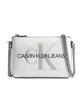 Borsa Calvin Klein Camera Pouch Bianco Donna