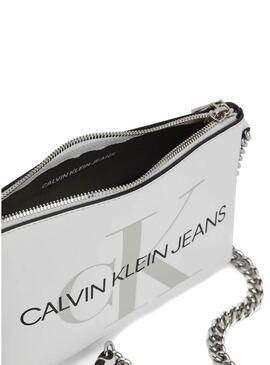 Borsa Calvin Klein Camera Pouch Bianco Donna