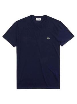 T-Shirt Lacoste TH2038 Blu Navy per Uomo