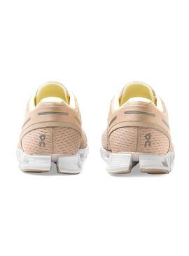 Sneaker On Running Cloud Sand Pearl Rosa Donna