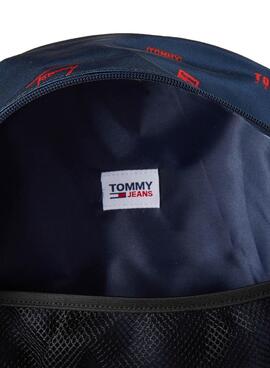 Zaino Tommy Jeans Campus Dome Print Blu Navy