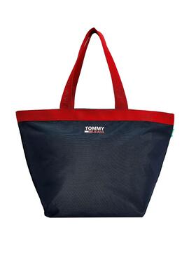 Borsa Tommy Jeans Campus Tote Blu Navy Donna