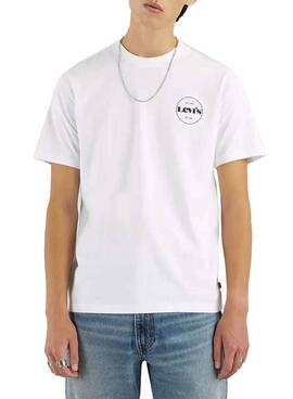 T-Shirt Levis Relaxed Fit Tee Logo Bianco Uomo
