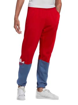 Pantalone Adidas Slice Trefoil Rosso per Uomo