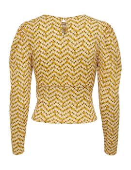 Top Only Pella Giallo per Donna