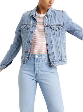 Giubbotto Denim Levis Original  Autocarro Blu  Donna