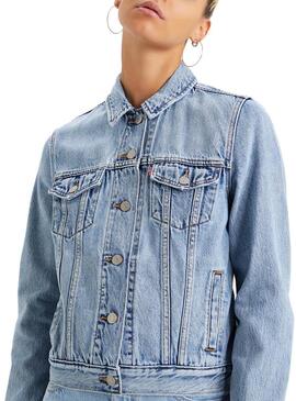 Giubbotto Denim Levis Original  Autocarro Blu  Donna