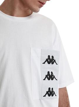 T-Shirt Kappa Ewan Bianco per Uomo