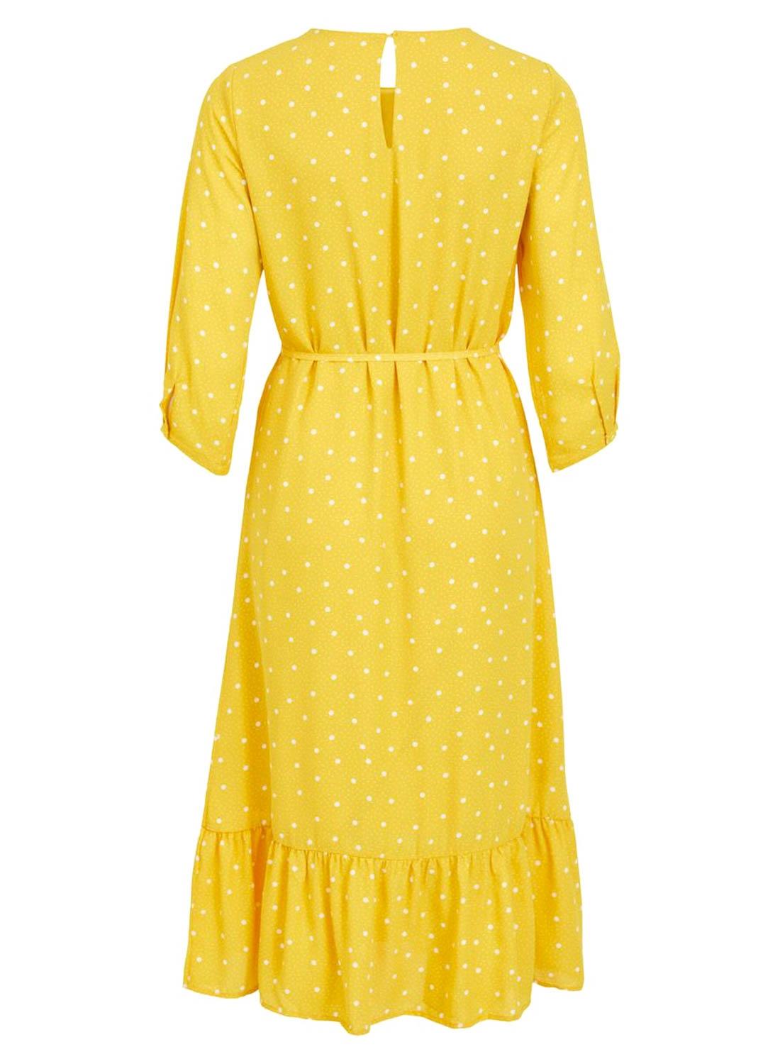 Vestito Vila Vidotties Giallo per Donna