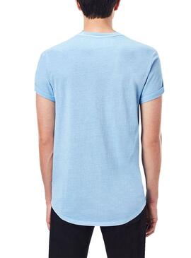 T-Shirt G-Star Lash Blu per Uomo