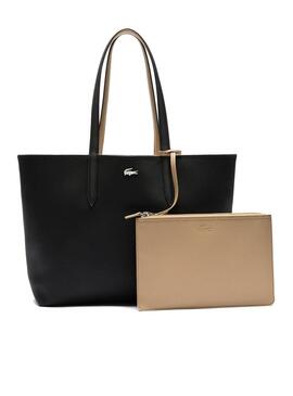 Borsa Lacoste Shopping Reversible nera