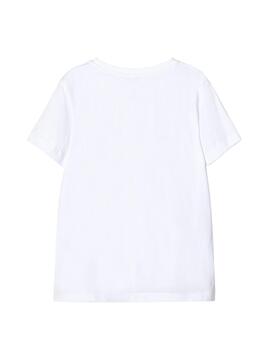 T-Shirt  Name It Just in Bianco per Bambino