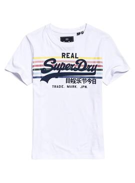 T-Shirt Superdry Rodeo Bianco per Donna