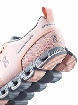 Sneaker On Running Cloud Waterproof Rose Donna