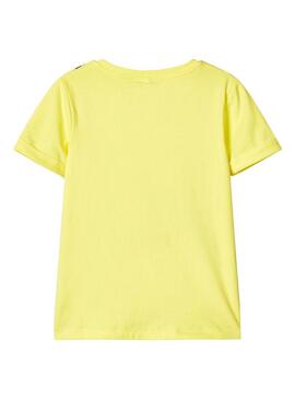 T-Shirt Name It Fakko Giallo per Bambino