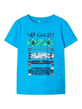 T-Shirt Name It Just in Blu per Bambino