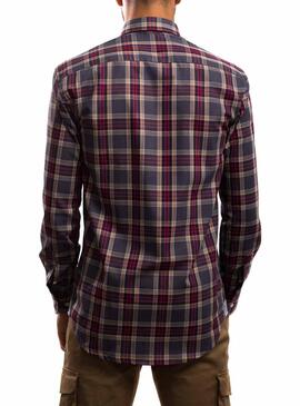 Camicia Klout Quadri Grigio per Uomo