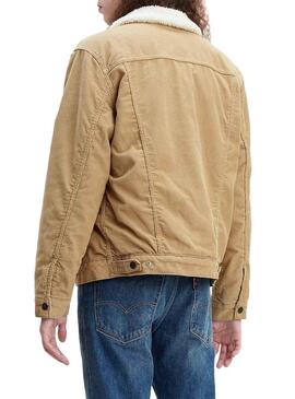 Giacca Levis Tipo 3 Sherpa Beige Uomo