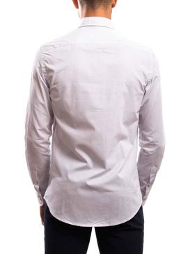 Camicia Klout Arrow Bianco y Blu per Uomo