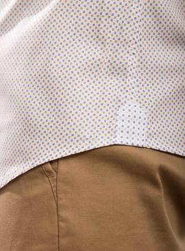 Camicia Klout Micro Roasted e Blu per Uomo