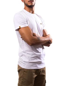T-Shirt Klout Basic Bianco per Uomo