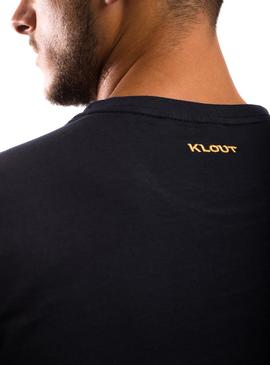 T-Shirt Klout Basic Blu Blu Navy per Uomo