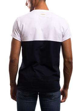 T-Shirt Klout Block Bianco per Uomo