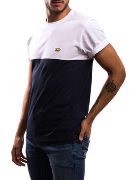 T-Shirt Klout Block Bianco per Uomo