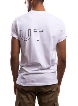T-Shirt Klout Klo Bianco per Uomo