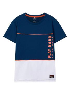 T-Shirt Name It Keko Blu per Bambino