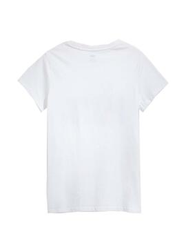 T-Shirt Levis Cactus 90S Serif Logo Bianco Donna