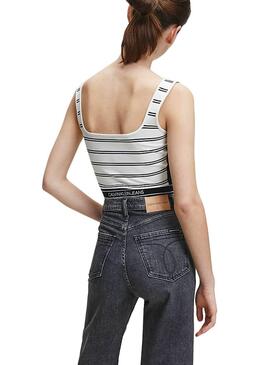 Top Calvin Klein Jeans Knitted Milano Stripe Donna