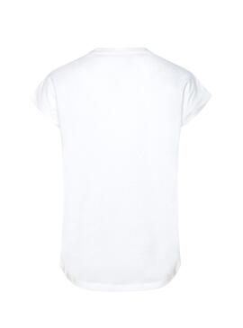 T-Shirt Pepe Jeans Nuria Bianco per Bambina