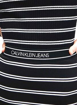 Gonna Calvin Klein Jeans Knitted Milano Listas Donna